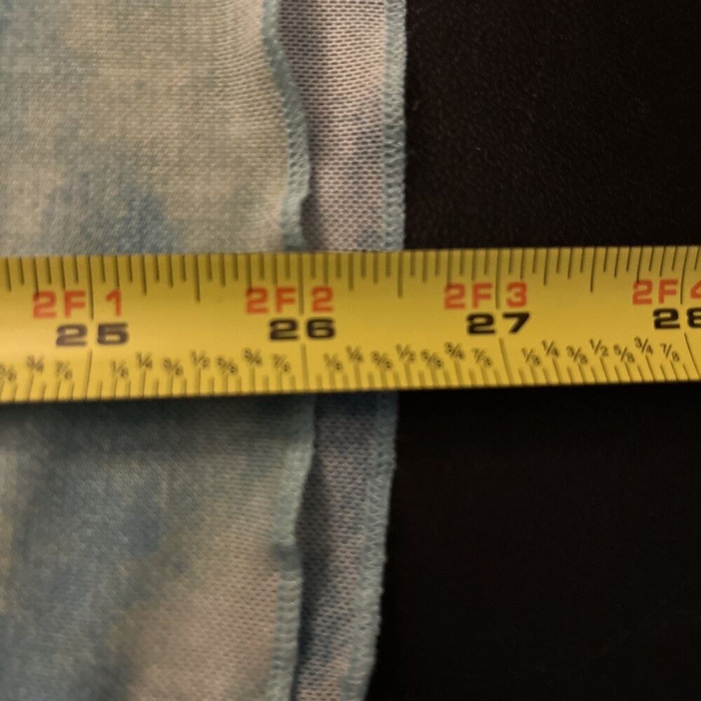 LOGO Layers Mesh Long Sleeve Lori Goldstein Watercolor Round Neck Top Shirt SZ S - Picture 9 of 9